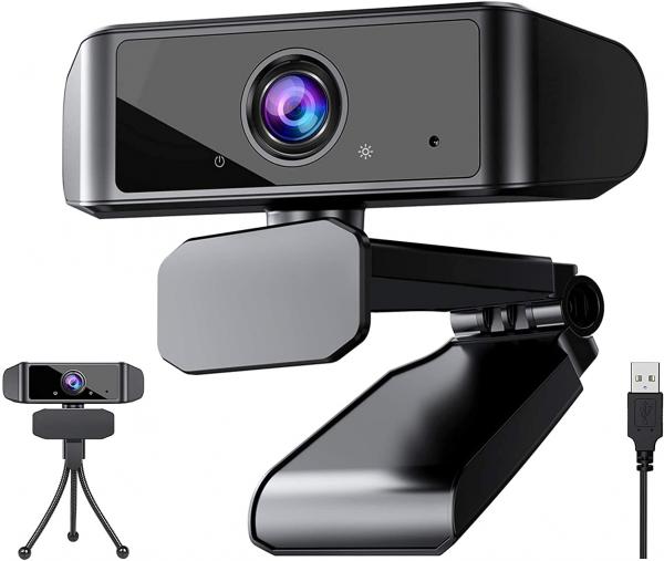 Webcam avec Microphone pour Ordinateur de Bureau, Caméras Web USB HD 720p,  Caméra D'Ordinateur pour Ordinateur Portable, Webcam Plug and Play pour  Zoom, Appels Vidéo